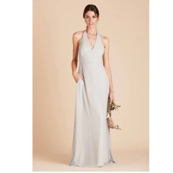 Birdy Grey Moni Convertible Dress in Chiffon Dove Gray - Picture 1 of 6